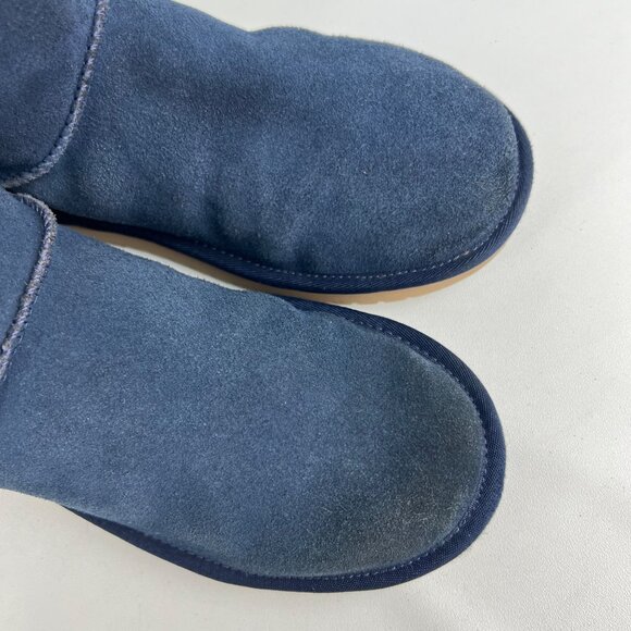 Koolaburra Womens Remley Mini Blue Suede Ankle Boot Winter Snow 1105809 size 7 - Picture 10 of 16